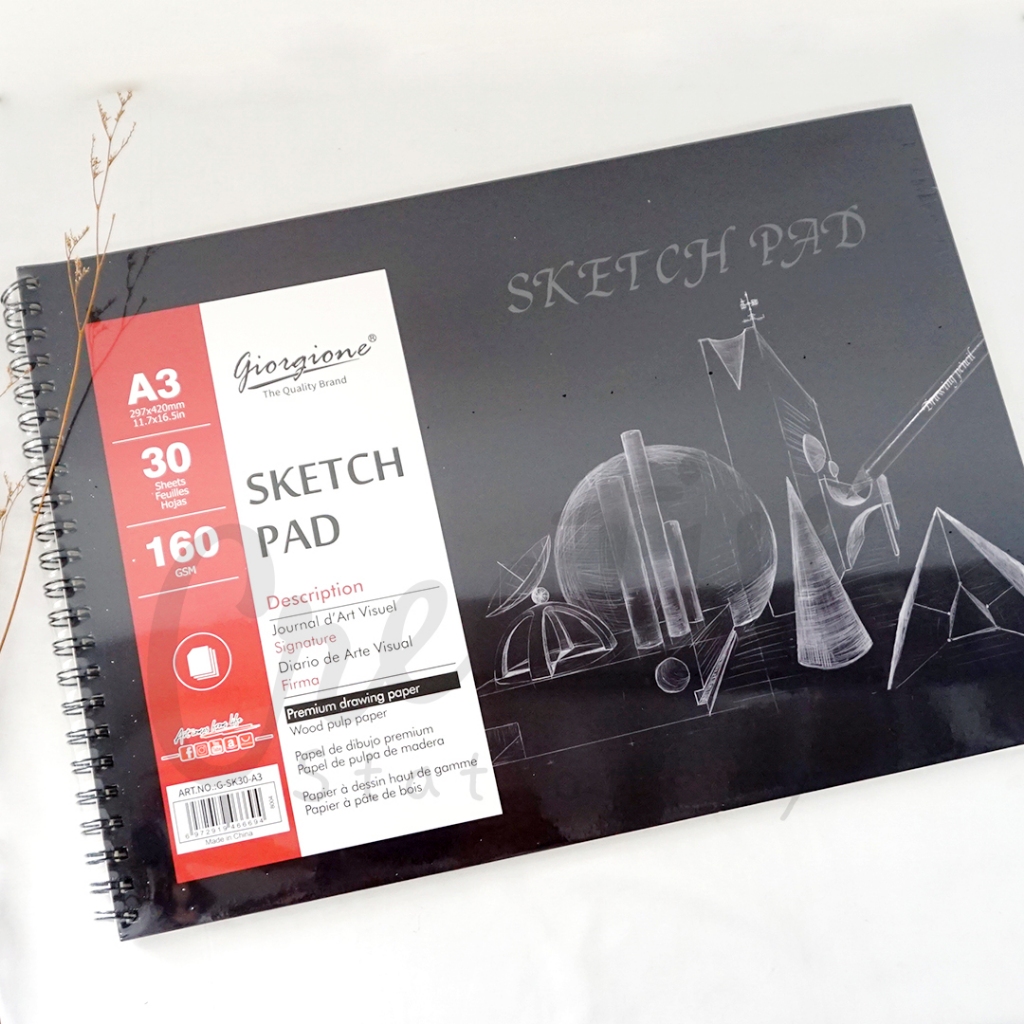 

HJK GIORGIONE Sketch Book Sketchbook Buku Sketsa A5 A4 160 Gsm 30 Sheet G-Sk30