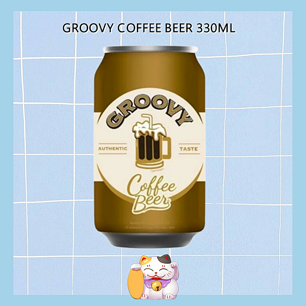 

Groovy Coffee Beer / Coffeebeer Kaleng 330ml / Minuman Berkarbonasi