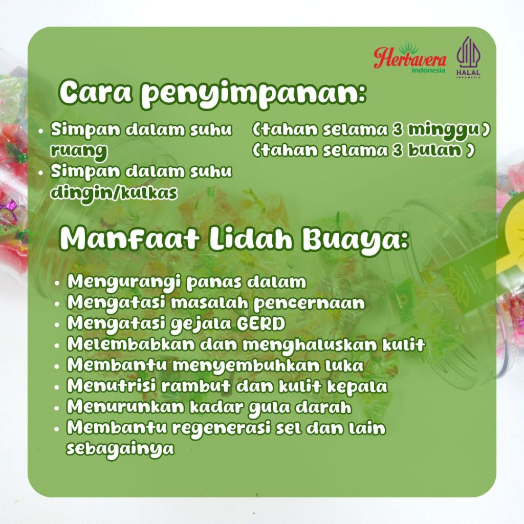 

Ay00! Jeli Lidah Buaya Aloevera Rasa Manis Nikmat Halal