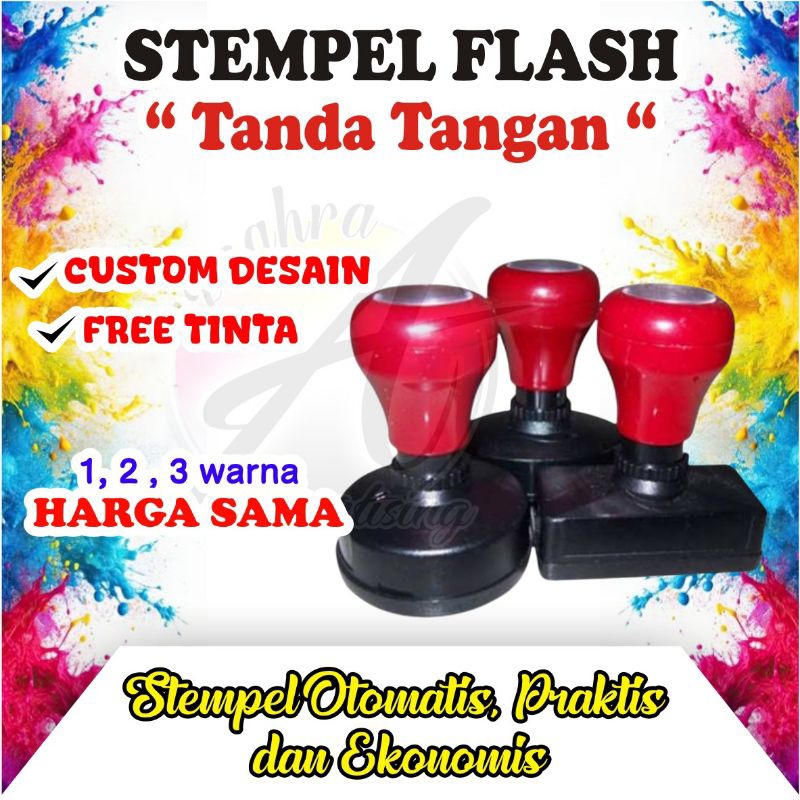 

stempel flash, tandan tangan, TTD, Paraf, stempel praktis, stempel tanda tangan