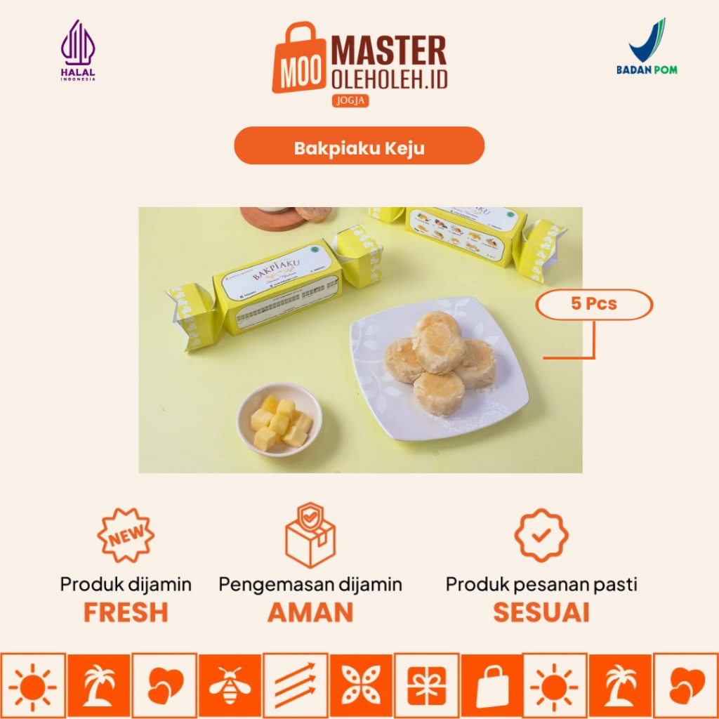

Bakpia Bakpiaku Isi 5 Keju Bakpia Mini Pack Oleh Oleh Khas Jogja Premium