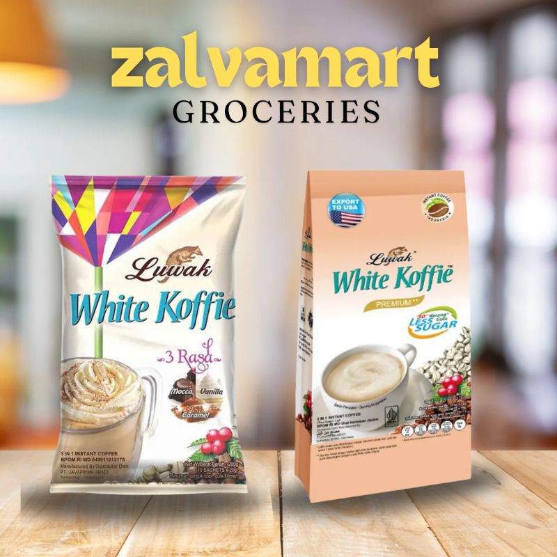 

Luwak White Koffie 3 Rasa dlm 1 bag isi 10x20g