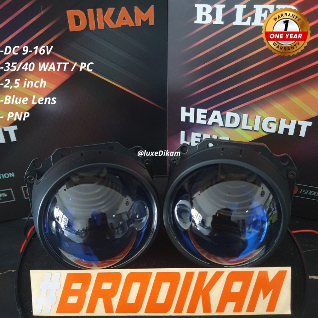Lampu Biled Mobil Motor Dikam A5 2,5INCH PNP