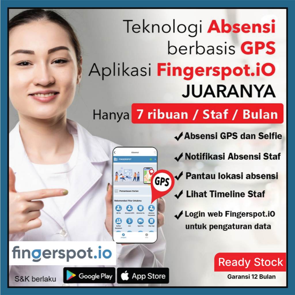 Absensi Online GPS Termurah - Absensi Pakai HP Scan GPS Fingerspot.io Tanpa Mesin Absensi -  Pantau 