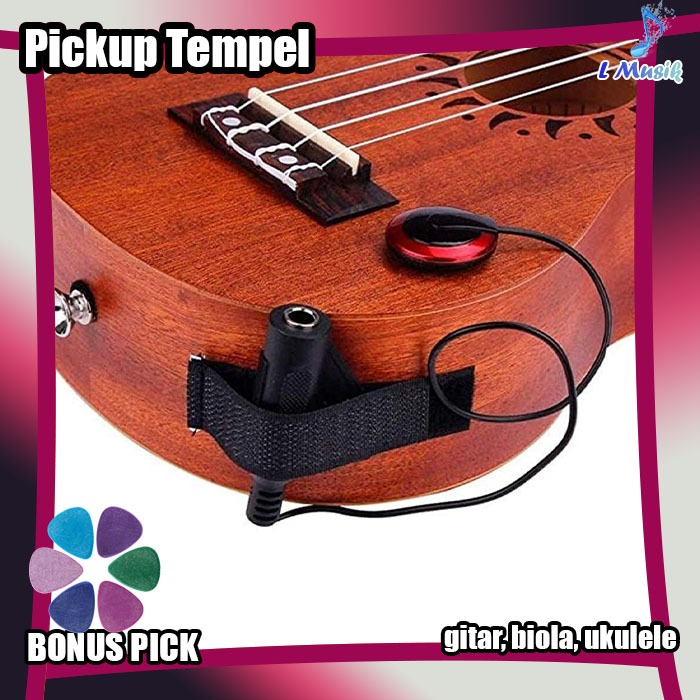 Pickup Gitar tempel Profesional Piezo Kontak spul mic Mikrofon Pickup Untuk Gitar Biola Banjo Mandol