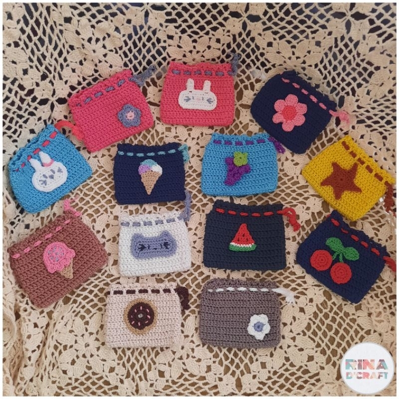 MINI POUCH - Mini Pouch Serut Rajut