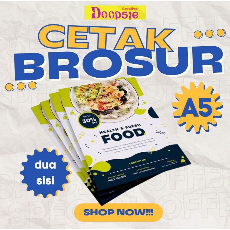 

Cetak Brosur Murah A 5 2 Sisi (2rim/1000lbr)