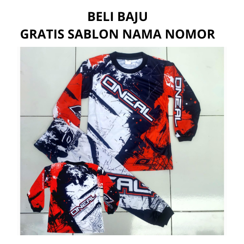 Jersey baju balap setelan baju motor cross/baju balap sepeda anak