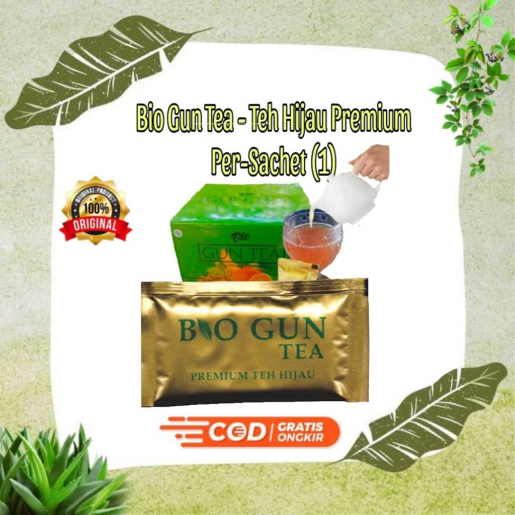 

Bio Gun Tea ( Teh Hijau Premium) Per-Sachet