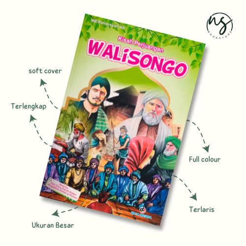 Buku Cerita Anak Islami - Kisah Walisongo Wali Songo Tata Cara Ziarah Kubur & Keajaiban Asmaul Husna