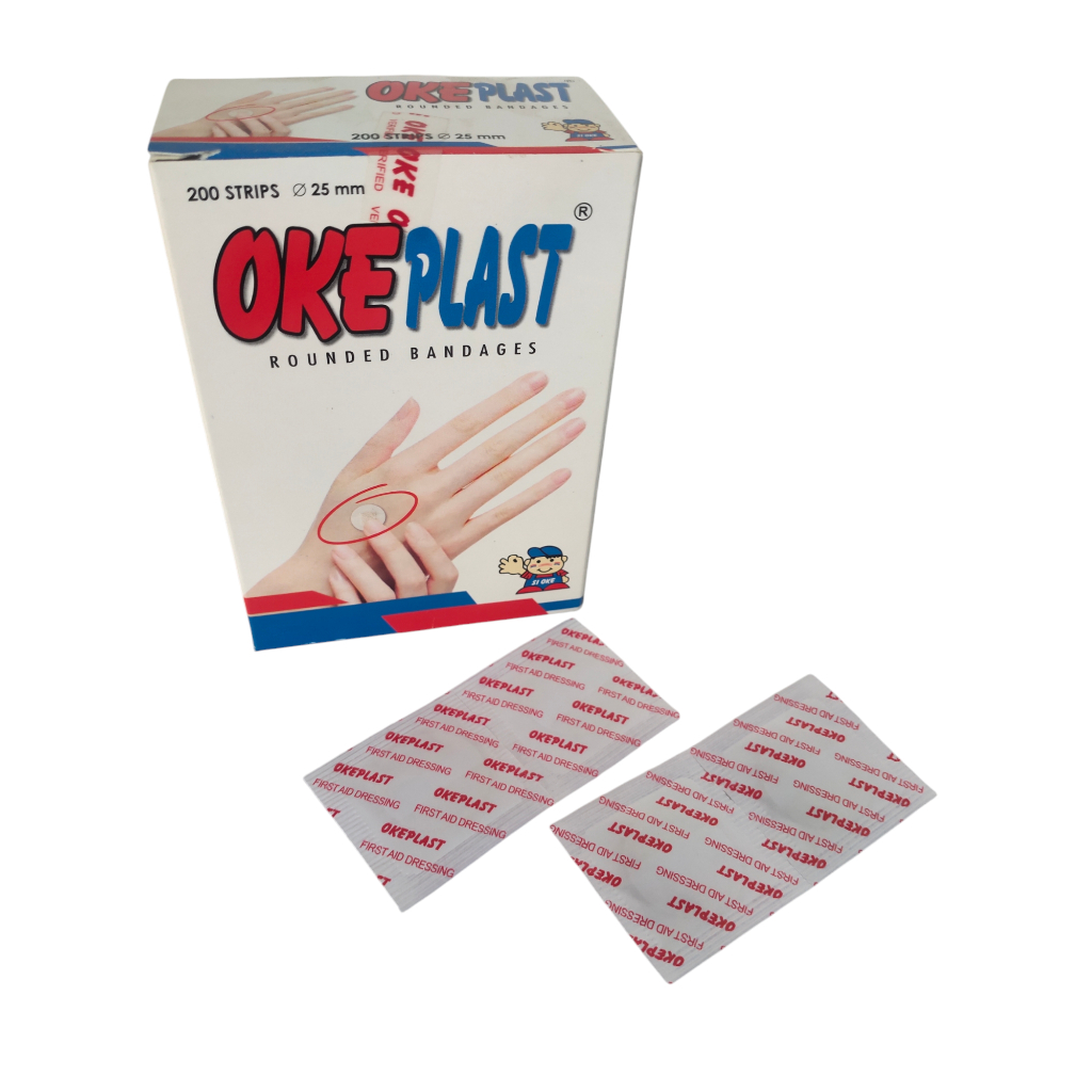 Plester Bulat Okeplast/Plester bulat anti air/plester round bandage
