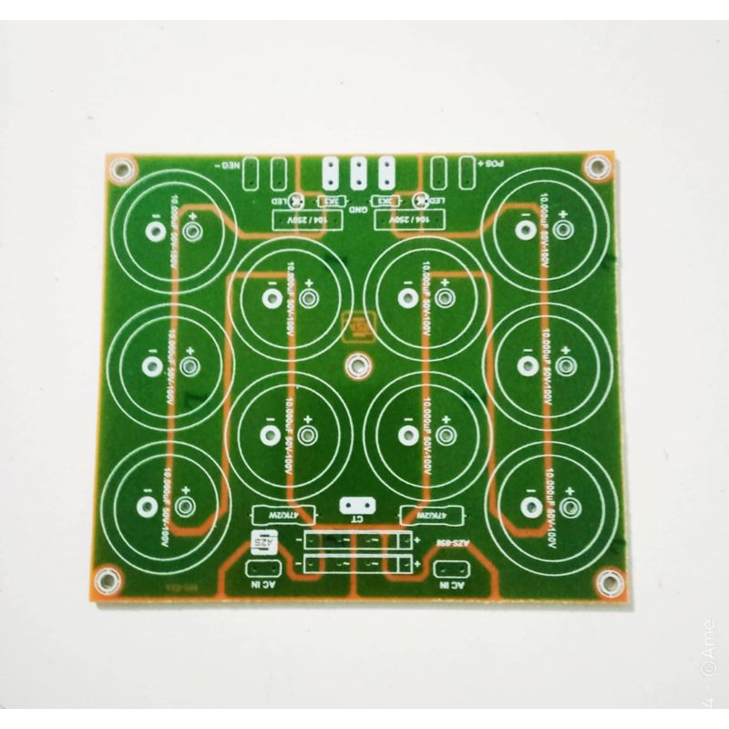 PCB PSU 10 Elco Class AB dan B Power Amplifier