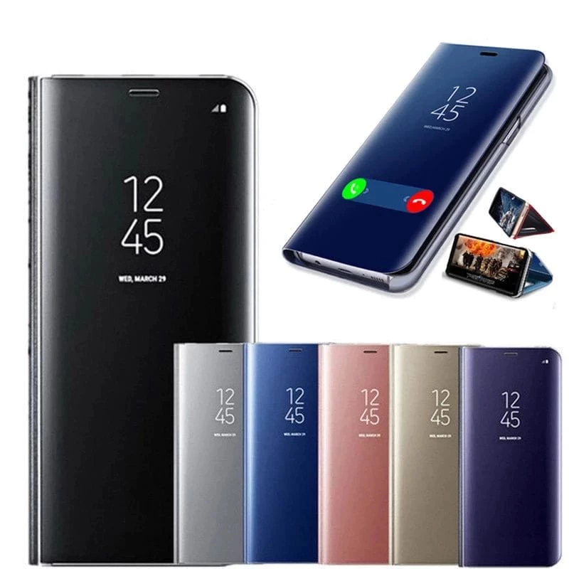 [ SAMSUNG A21S / A22 4G / A22 5G / A32 5G ] FLIP COVER MIRROR / CLEARVIEW STANDING / CASE BUKA TUTUP
