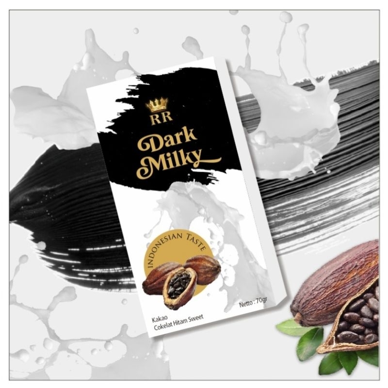 

Milky chocolate Dark 70gr