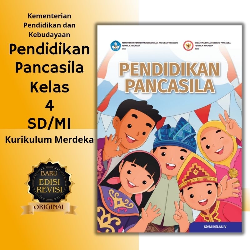 Buku Paket Kurikulum Merdeka Mapel PKN Kelas 4 SD/MI
