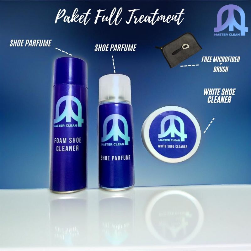 Master Clean Foam pembersih sepatu (paket Full treatment)
