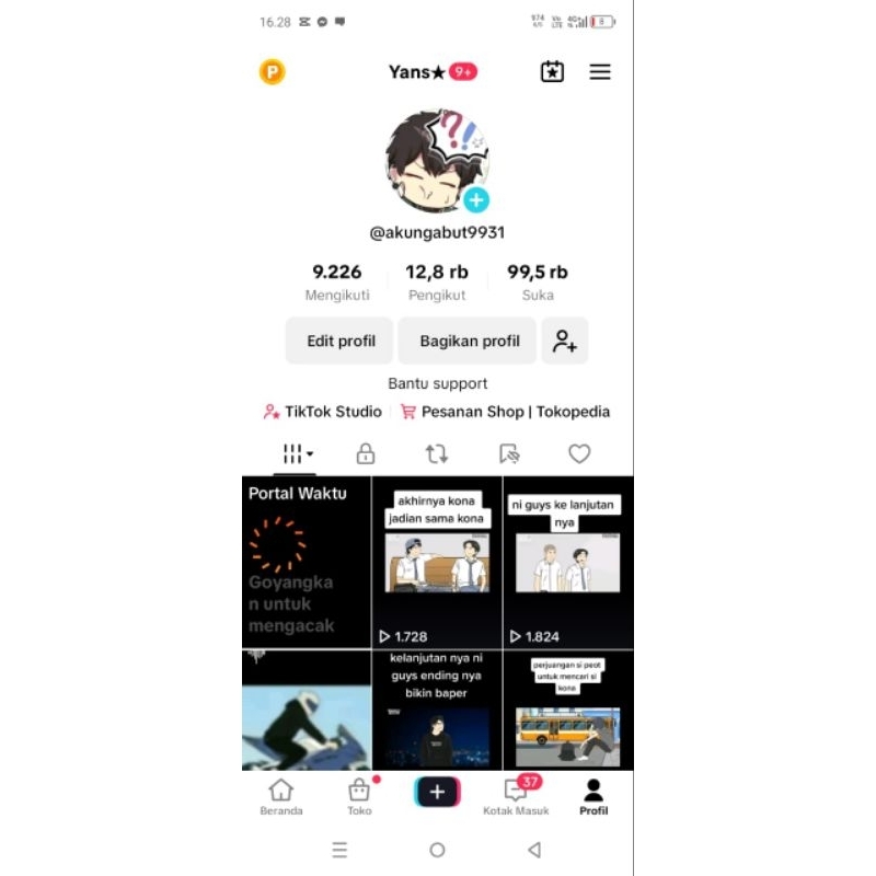 DIJUAL AKUN TIKTOK TT FOLLOWERS INDO AKTIF