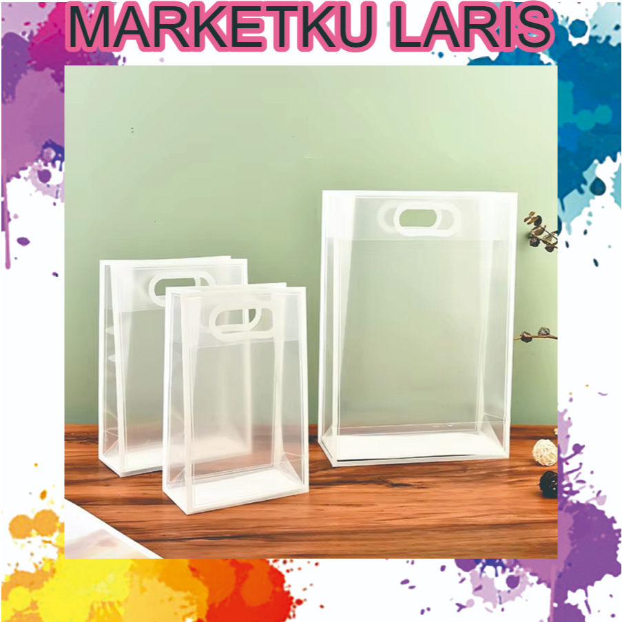 

MKL TAS MIKA GOODIE BAG DOFF TRANSPARANT HAMPERS ULANG TAHUN HADIAH TAS SOUVENIR KADO R1182