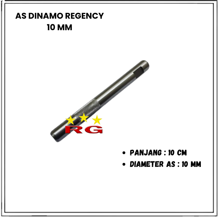 AS DINAMO KIPAS ANGIN MODEL DINAMO REGENCY DIAMETER AS 10 MM