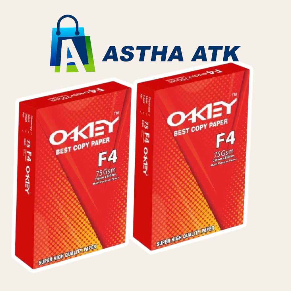 

Kertas HVS F4 Okey / 1 Rim HVS F4 75 Gsm