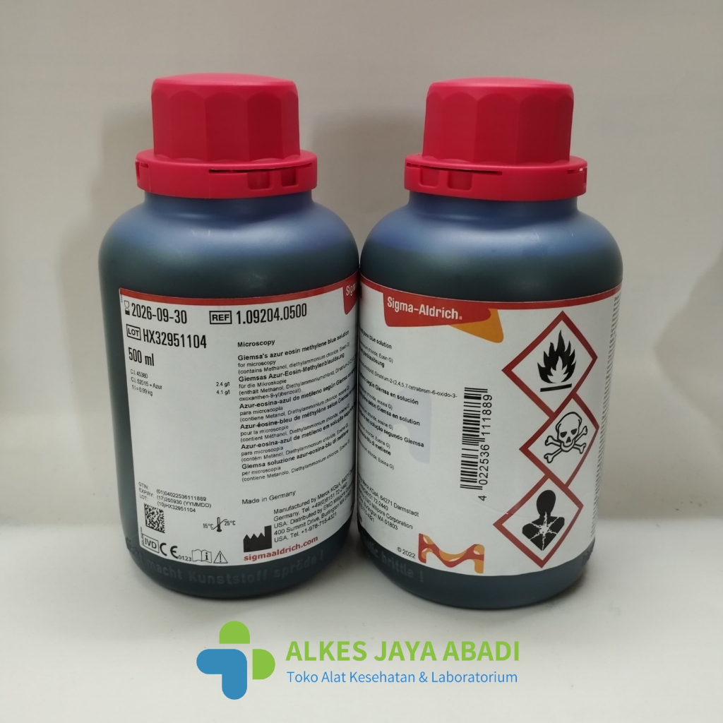 Giemsa Merck cat 1.09204.0500 Original | Giemsa Merck 500ml Sigma Aldrich Giemsa