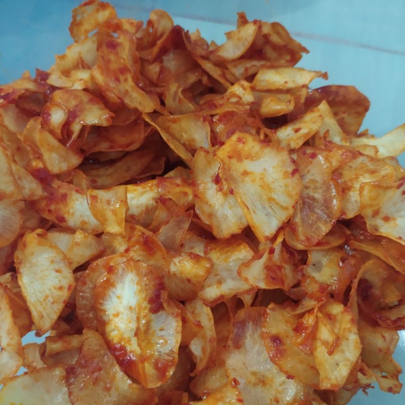 

Keripik singkong pedas manis/singkong lengket 250g