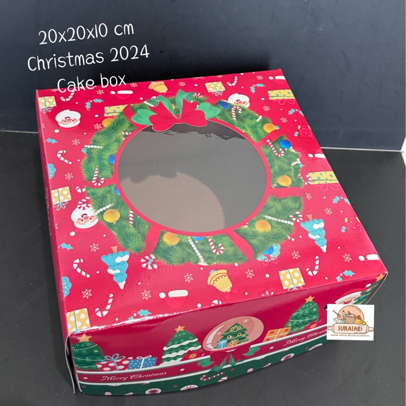

Dus Natal (17) 20x20x10 cm Cake box Kue Hampers packaging Christmas new year