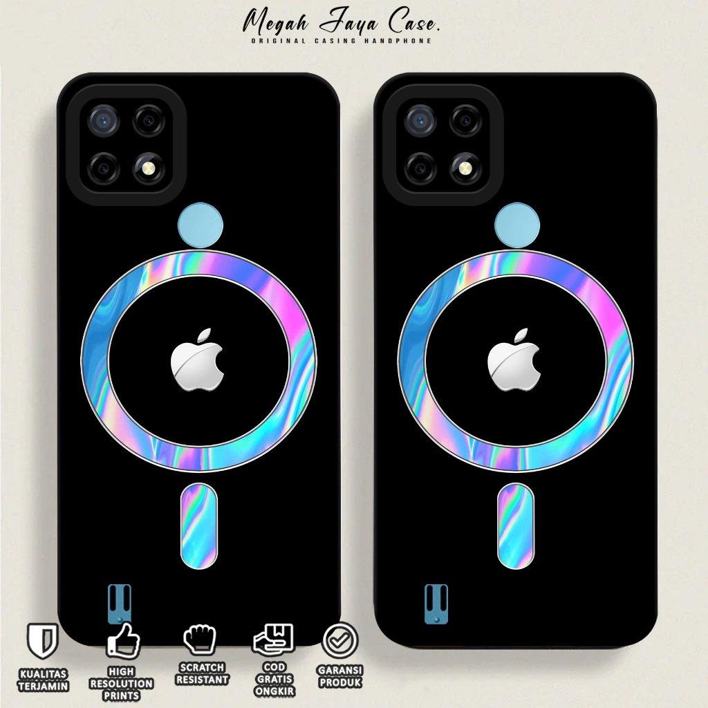 Softcase REALME C21 - Case Hp REALME C21 Motif Logo Magsafe - Silikon Hp REALME C21 - Kondom Hp REAL