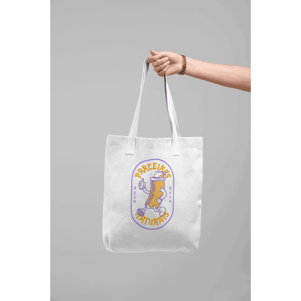 VirtueVibes - Tas Tote Bag Kanvas - Totebag Pria Wanita Custom