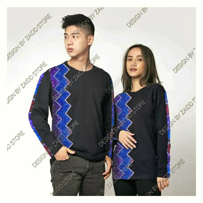 Couple Kaos Kombinasi Sasirangan