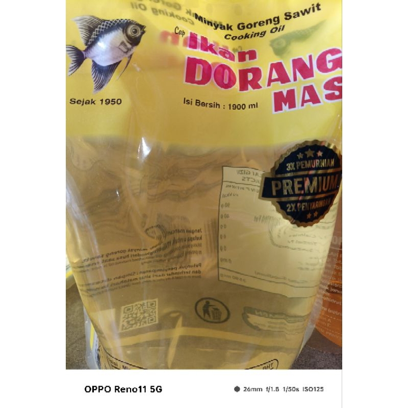 

minyak goreng ikan dorang 1.9ltr