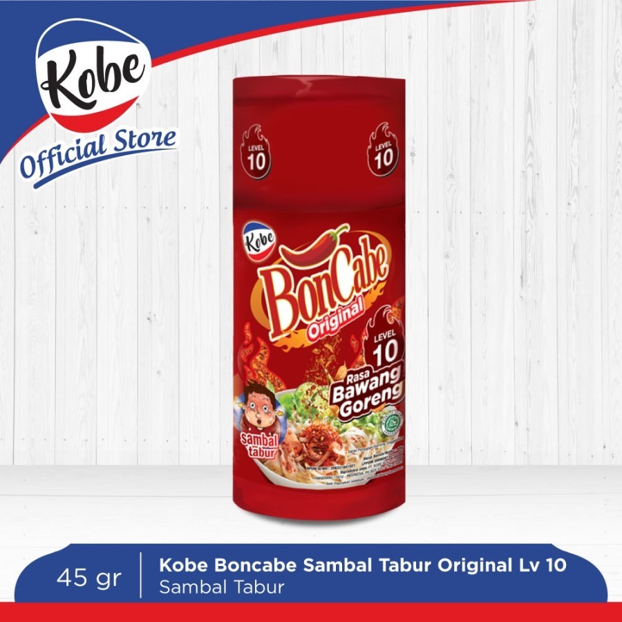 

BONCABE ORIGINAL BOTOL 45 GR LEVEL 10 SAMBAL TABUR