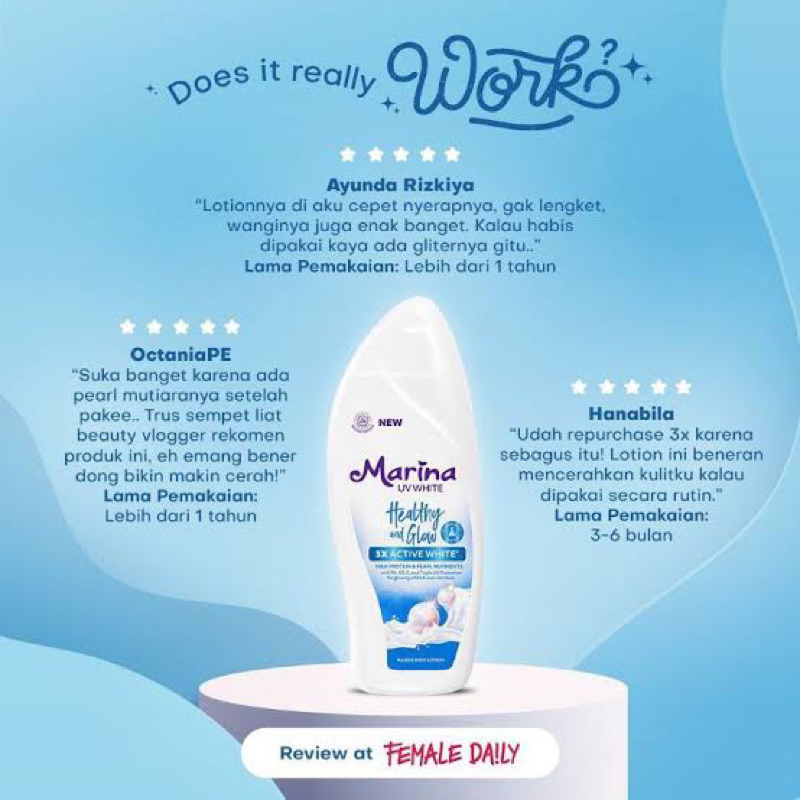 Marina Hand Body Lotion UV Biru