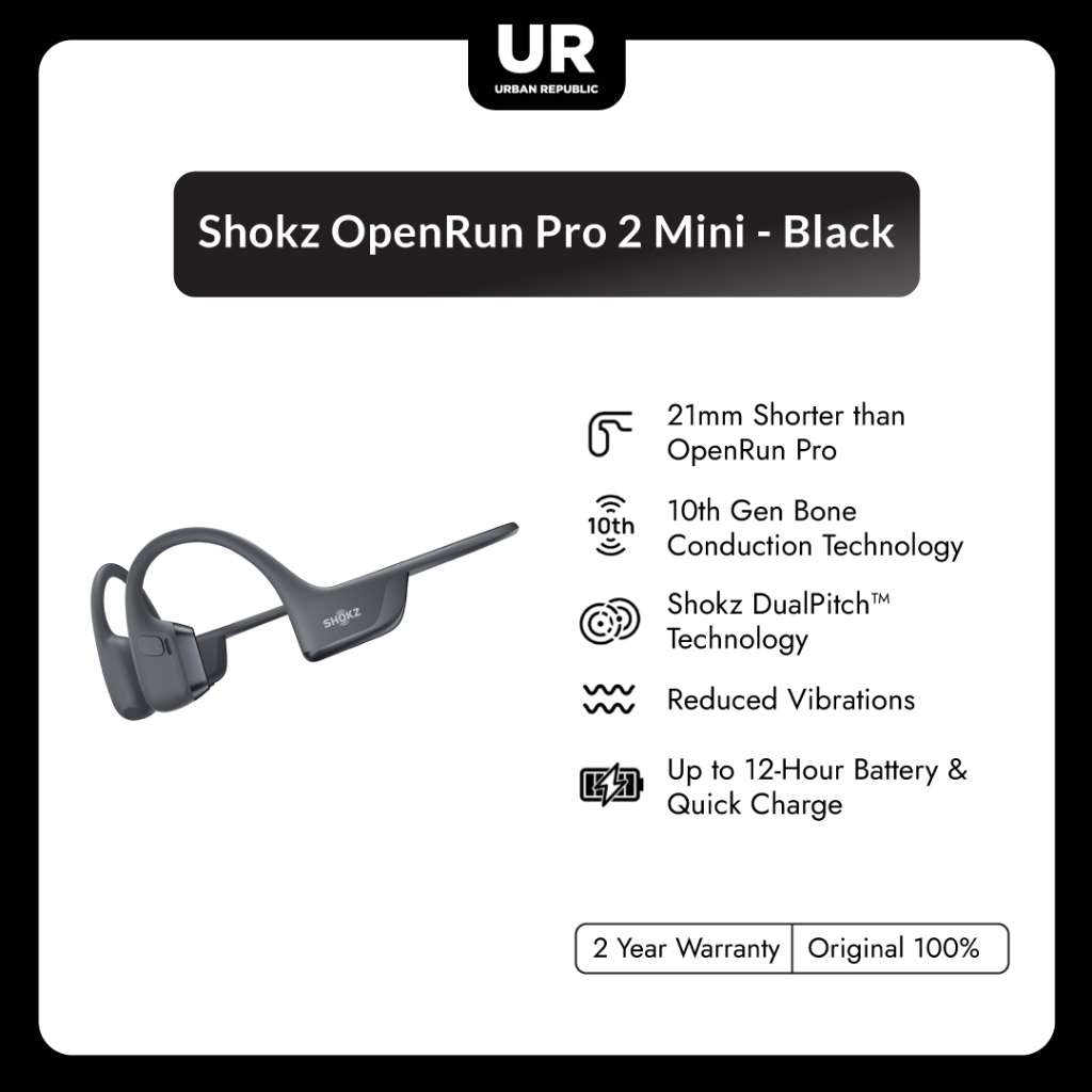 Shokz OpenRun Pro 2 Mini - Black