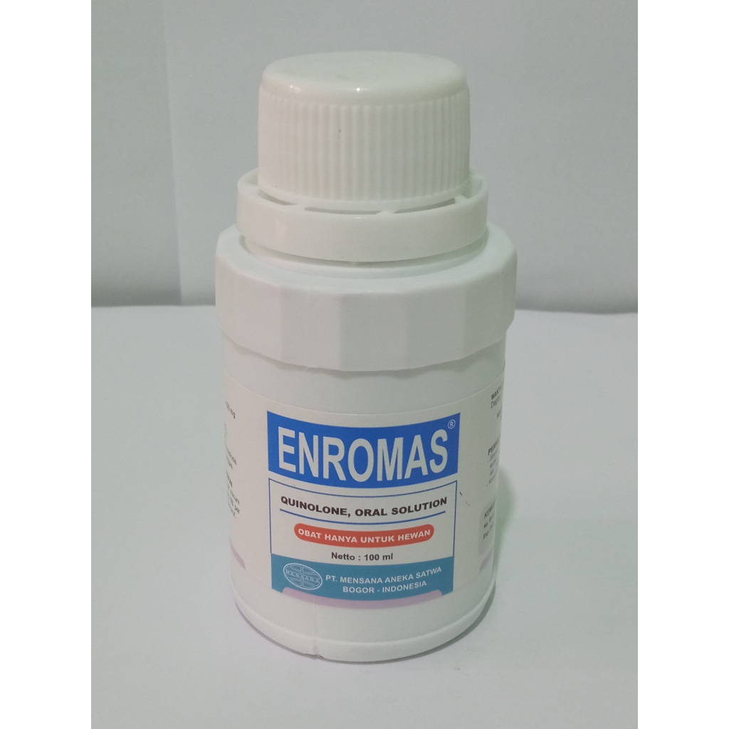 Enromas 100 ml Enro Intro Obat CRD Colibacilosis Spectrum Luas