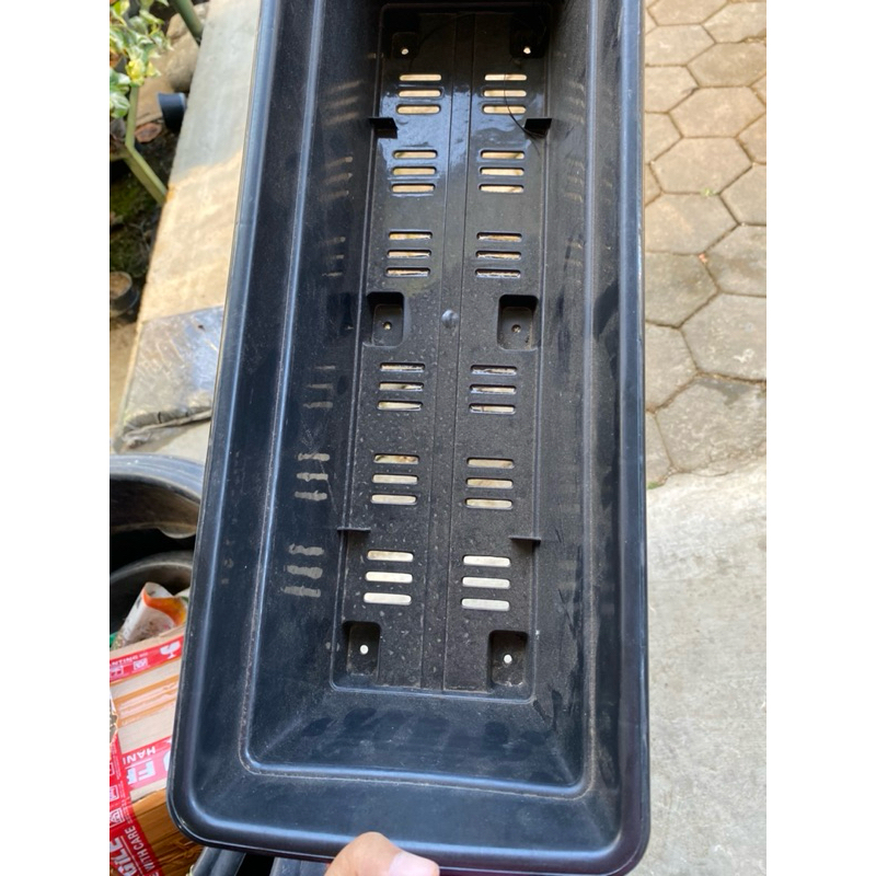 Raflezia Pot Galaxy Hitam Panjang Pot Bunga Pot Plastik Pot Panjang