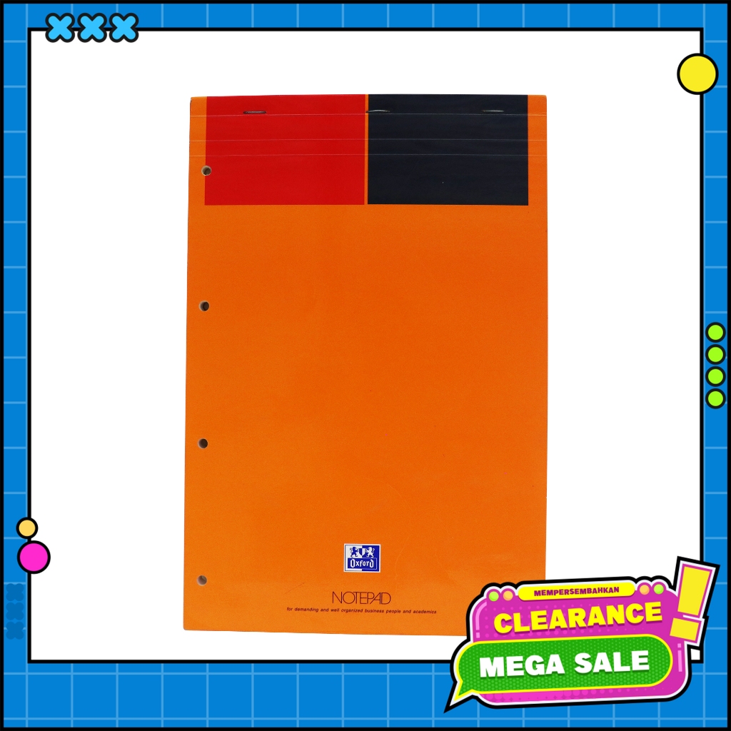 

[BMS Bekasi] Oxford Notepad Bergaris Dengan Ukuran 8 mm 80 Gr - 1102