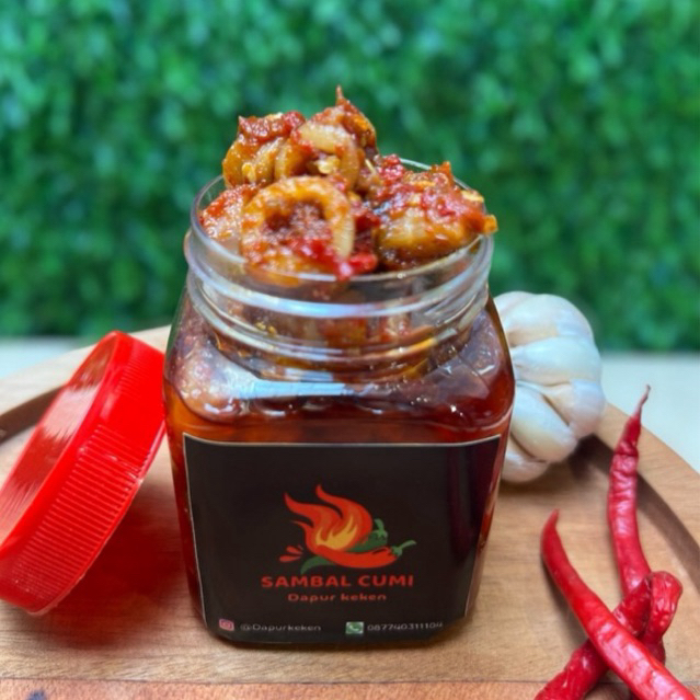 

SAMBAL CUMI 120 gr / 200 gr / Original / Sambal Pedas/ Pete/ Teri/ Jengkol /Dapur Keken