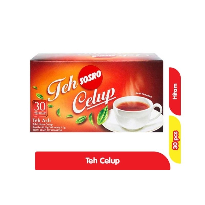 

Sosro Teh Hitam Celup 30 x 60 gram