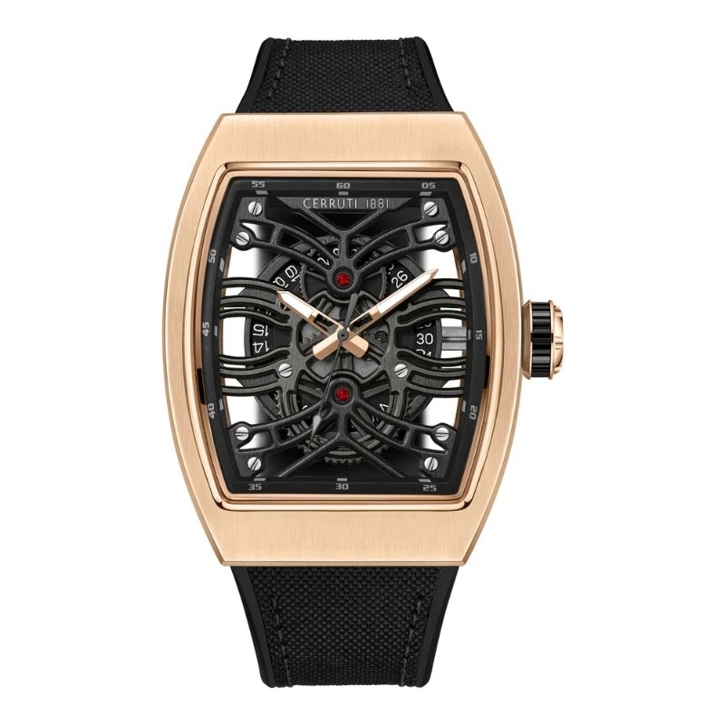 Jam Tangan CERRUTI 1881 CALLIANO CIWGN0019503 Black Rosegold Original