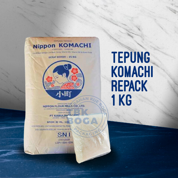 

Tepung Terigu Komachi 1KG / Tepung Protein Tinggi 100% DIJAMIN KEASLIAN NYA