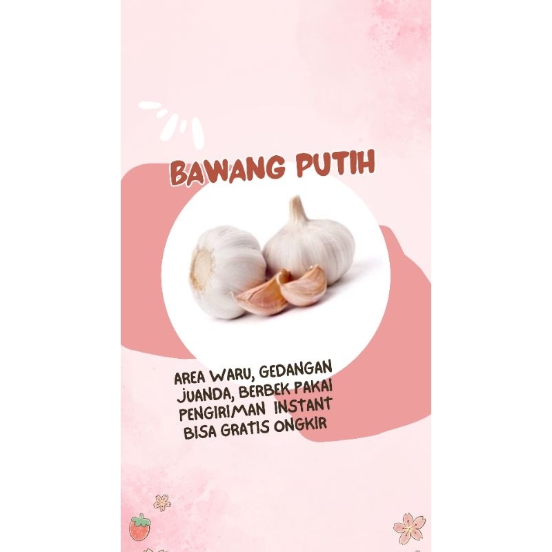 

Kirim besok bawang putih 250gr