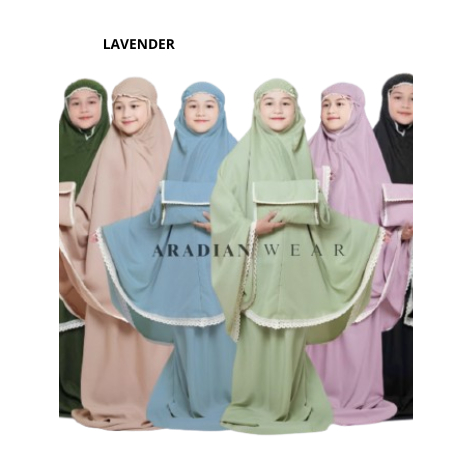 [Aradian] SELMA - Mukenah Anak Perempuan Tanggung 12- 13 tahun  Nyaman di pakai