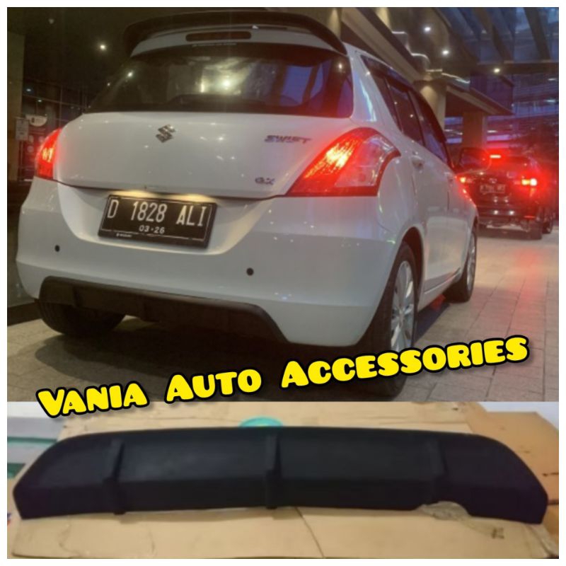 Diffuser Pengaman Belakang Bumper All New Swift GX GS 2012 2013 2014 2015 2016 Hitam doff