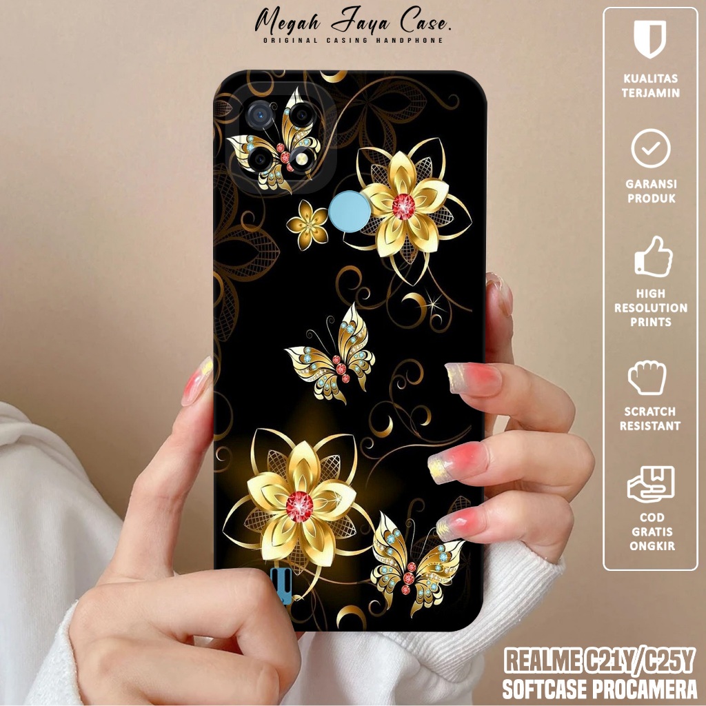 Case REALME C21Y / C25Y - Softcase Hp REALME C21Y / C25Y Motif KP - Silikon Hp REALME C21Y - Kondom 