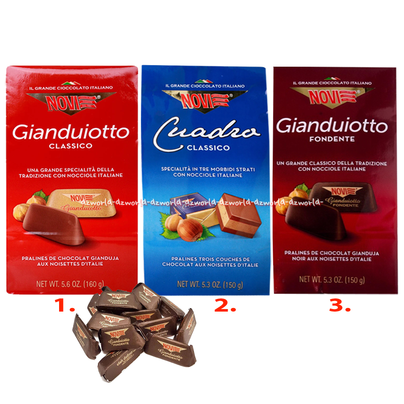 

Novi Coklat 160gr Cuadro Classico Coklat Klasik Italiano Gianduiotto Classico Gianduiotto Fondente Coklat Italia