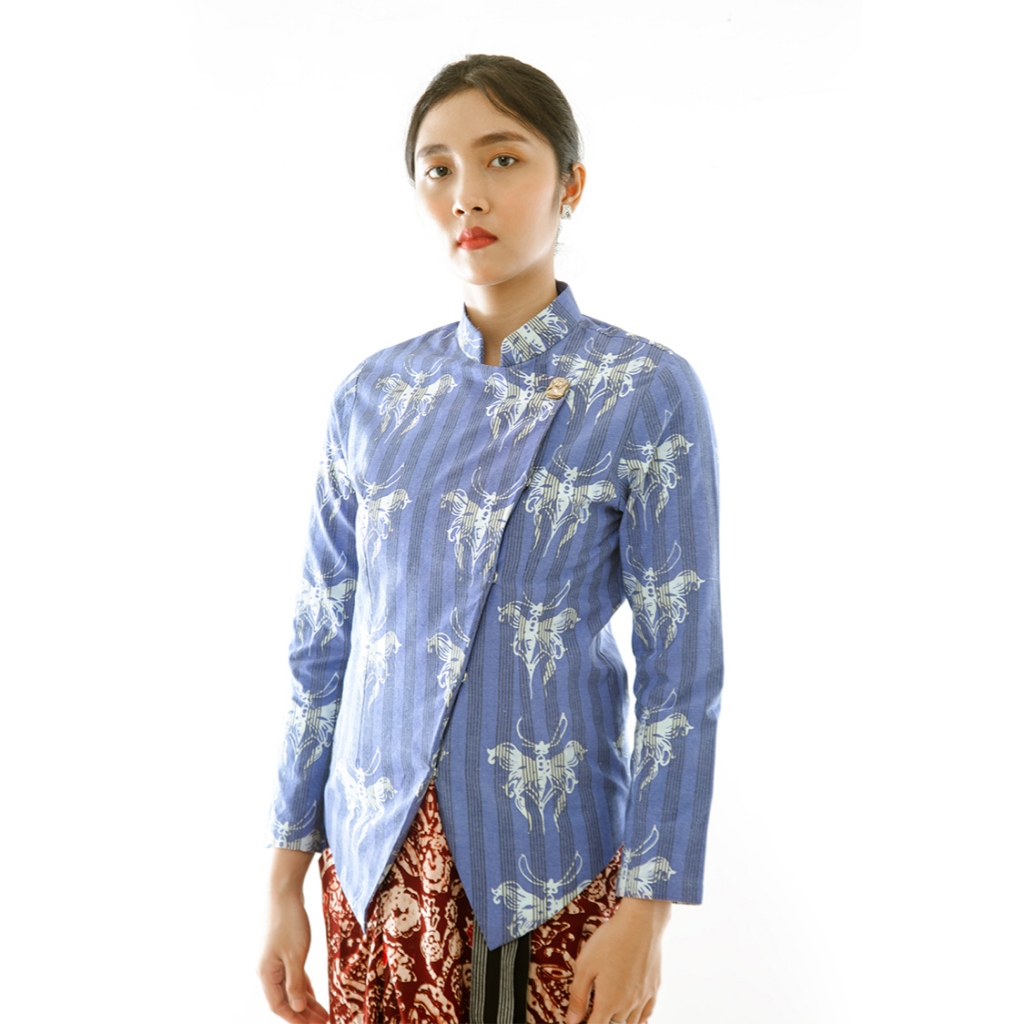 Parasjiwo - Kebaya Lengan Panjang - Janggan - Walang Kekek Biru Segoro