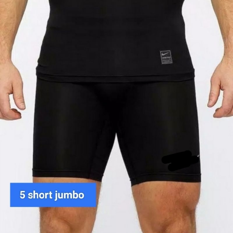 (5 pcs) Legging pria pendek olahraga sport renang | short jumbo pria