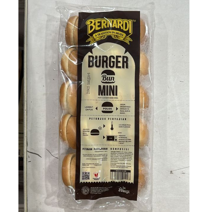 

BERNARDI Roti Burger Polos Mini isi 20