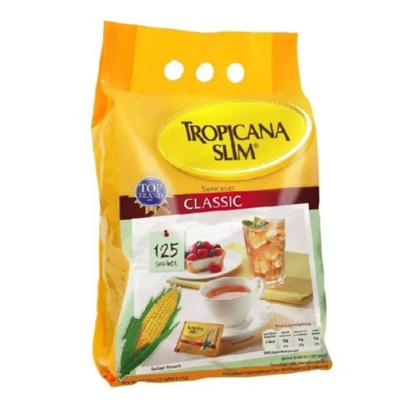 

Tropicana Slim Sweetener Classic 1 pack isi 125 sachet